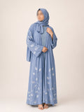 Embroidered Chiffon Abaya